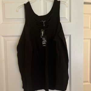 NWT Express cold shoulder sweater